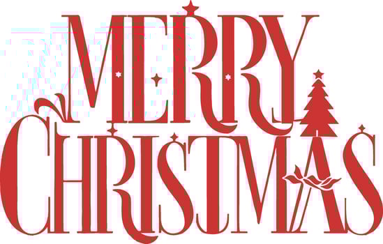 Merry Chrismast Day Typography Illustration vector