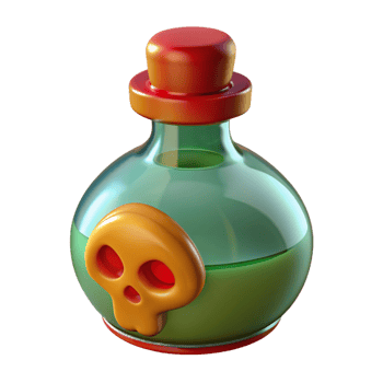 Poison Bottle 3d Icon png