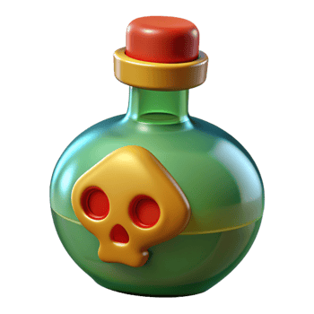 Poison Bottle 3d Item png