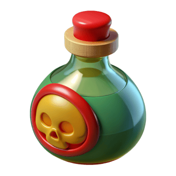 Poison Bottle 3d Concept png