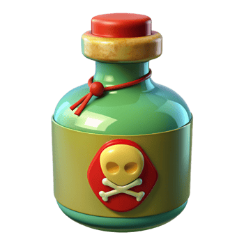 Poison Bottle 3d Illustration png