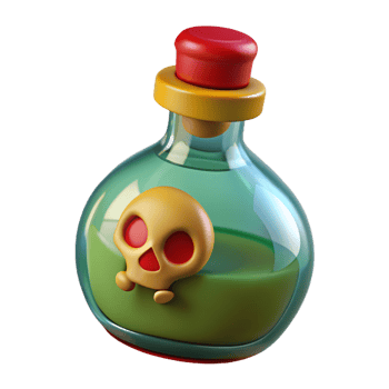 Poison Bottle 3d Image png