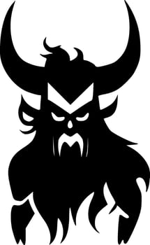 Beast, Black and White illustration vector