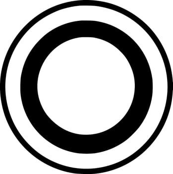 Circle, Minimalist and Simple Silhouette - illustration vector