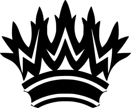 Crown - Minimalist and Flat Logo - illustration vector