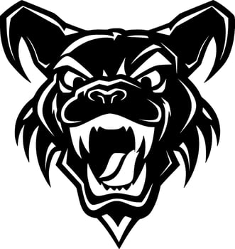 Dog, Black and White illustration vector