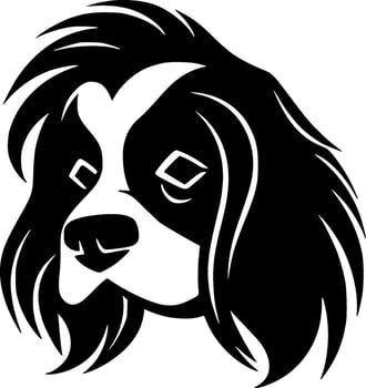 Dog, Minimalist and Simple Silhouette - illustration vector