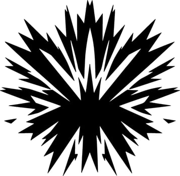 Explosion - Minimalist and Flat Logo - illustration vector