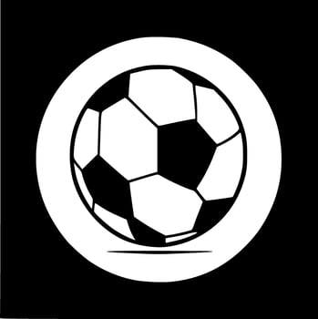 Football, Minimalist and Simple Silhouette - illustration vector