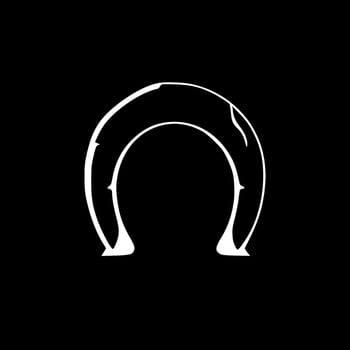 Horseshoe, Minimalist and Simple Silhouette - illustration vector