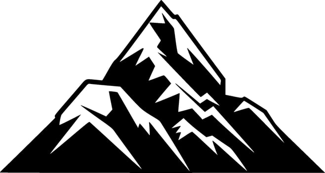 Mountain, Minimalist and Simple Silhouette - illustration vector