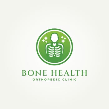 minimalist rib cage bone health line art icon logo illustration design. simple modern clinic, x-ray, medical research logo concept vector