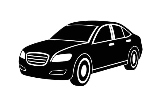Car icon on white background illustration vector