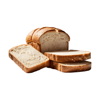 Sliced bread isolated on transparent background. png