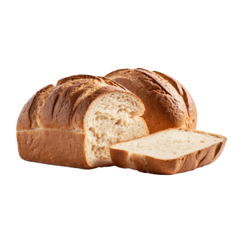 Sliced bread isolated on transparent background. png