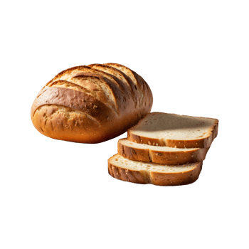 Sliced bread isolated on transparent background. png