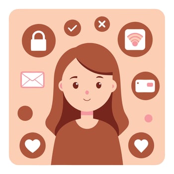 Simple Web UI elements kit graphic vector