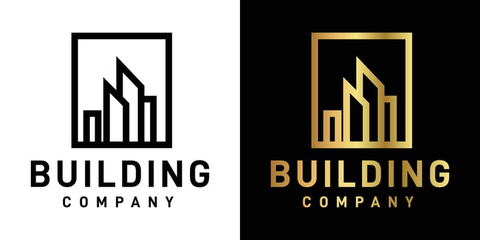 building logo 2 Outline flat Icon vector