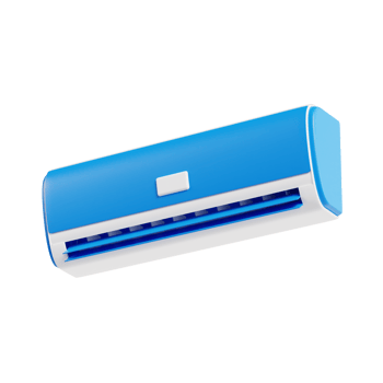 Air Conditioner 3d icon, transparent background png