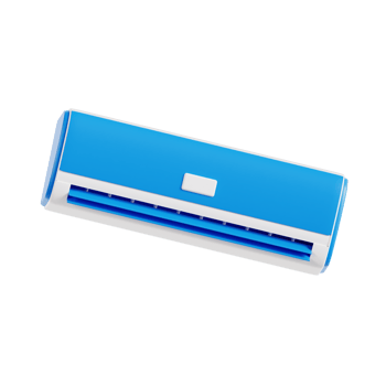 Air Conditioner 3d icon, transparent background png