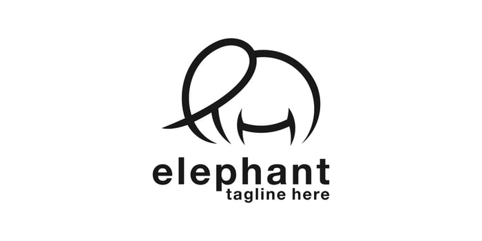 elephant logo design, big, logo design template, symbol, icon, , creative, idea. vector