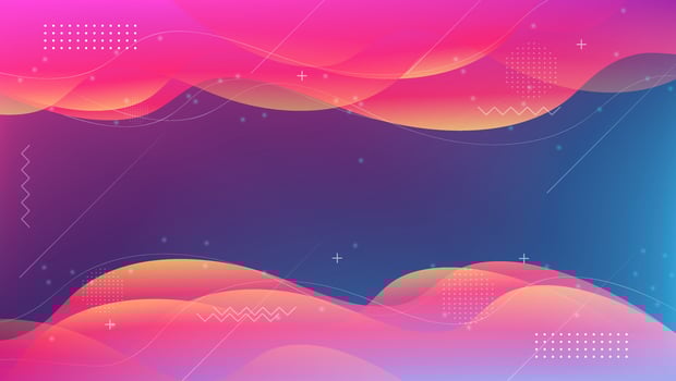 Creative geometric wallpaper. Trendy fluid flow gradient shapes composition. Visual Supply Company background for gift card, Poster on wall poster template, landing page, ui, ux ,coverbook, baner vector