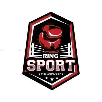 Kick Boxing and Boxing Logo Design Illustration vector