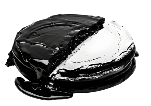 Classic black licorice candy twists. Isolated on transparent background. png