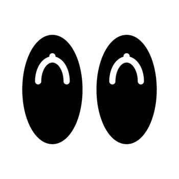 Slippers Icon Symbol Design Illustration vector