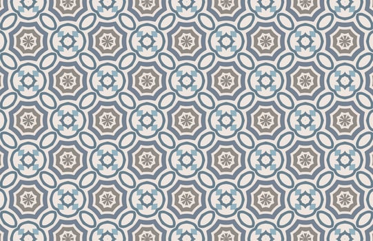 Gray and brown color hexagonal fabric design pattern vector