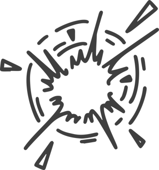 Comic boom effect. Cartoon bomb burst. Bang and pow splash. Doodle smoke and speed energy lines. Action crash hand drawn graphic png