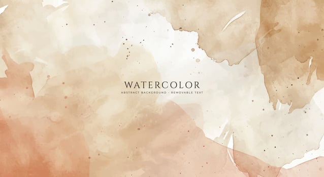 Abstract horizontal watercolor background. Neutral light colored empty space background illustration vector