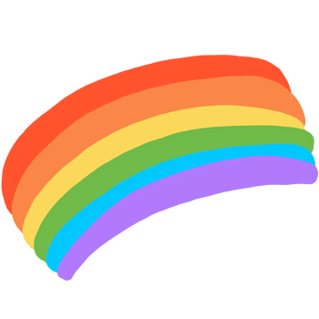 cute rainbow cartoon png