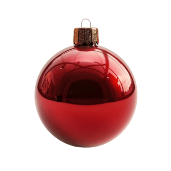 Whimsical Christmas Ball Featuring Adorable Holiday Characters on transparent Background Generative-AI png