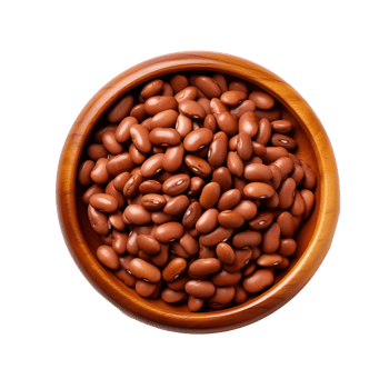 adzuky beans placed on a nice bowl with Transparent Background png