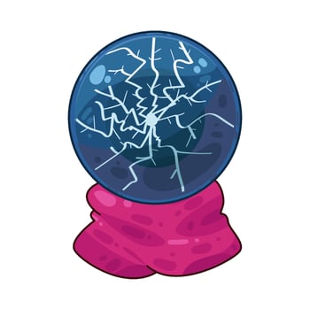 Illustration of crystal ball vector