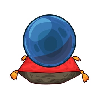 Illustration of crystal ball vector