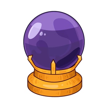Illustration of crystal ball vector
