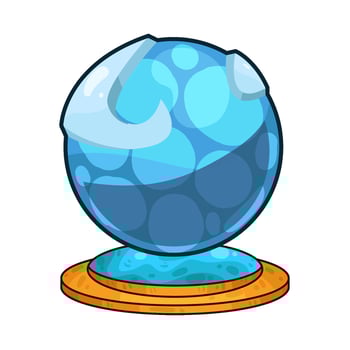 Illustration of crystal ball vector