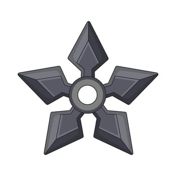 illustration of shuriken vector