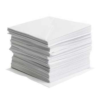 Printer paper stack transparent background png