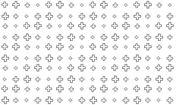 Cross plus pattern seamless vector