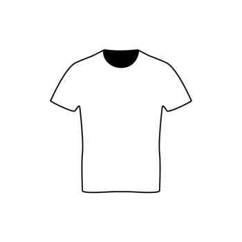 Round neck t-shirt icon. fashion clothing isolated symbol. simple flat symbol png