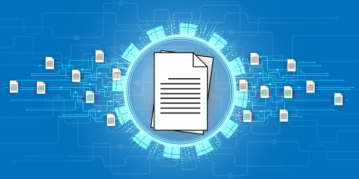 Document management data system business vector