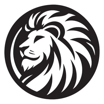 a Lion Head Logo on a White Background vector