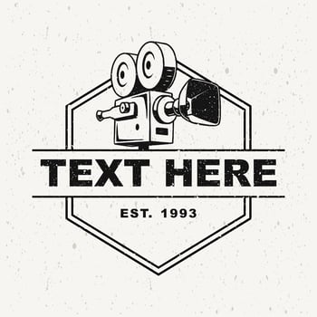 FILM CAMERA CLASSIC LOGO TEMPLATE vector