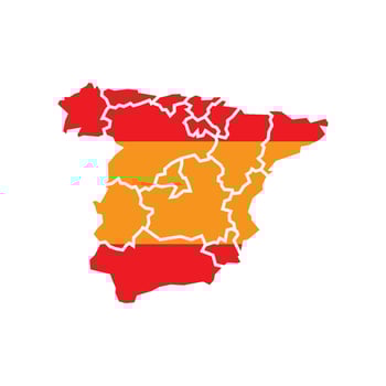 illustration of Spain map vector