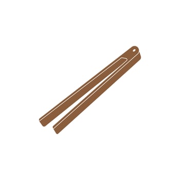 food tongs icon illustration design template vector
