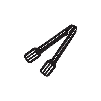food tongs icon illustration design template vector