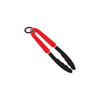 food tongs icon illustration design template vector